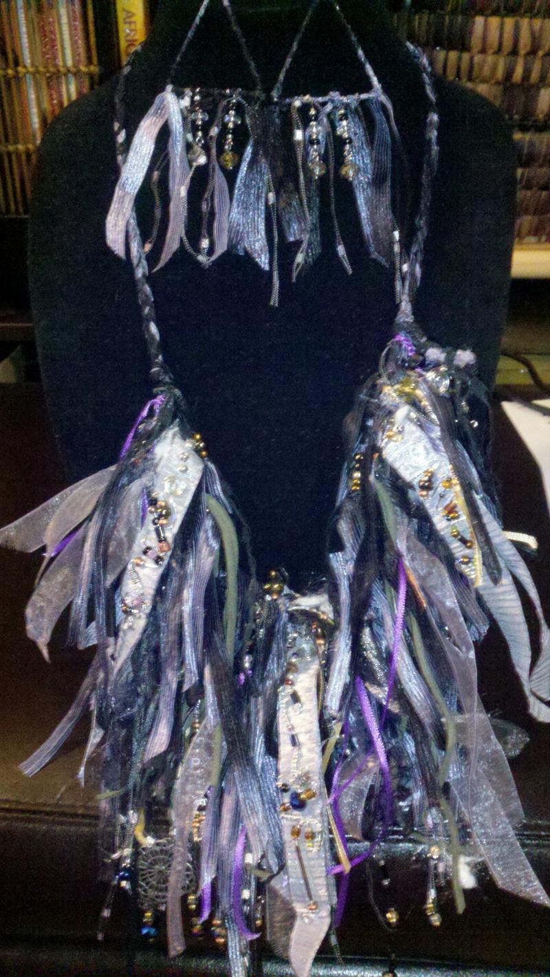 Mixed Fiber Art Necklace